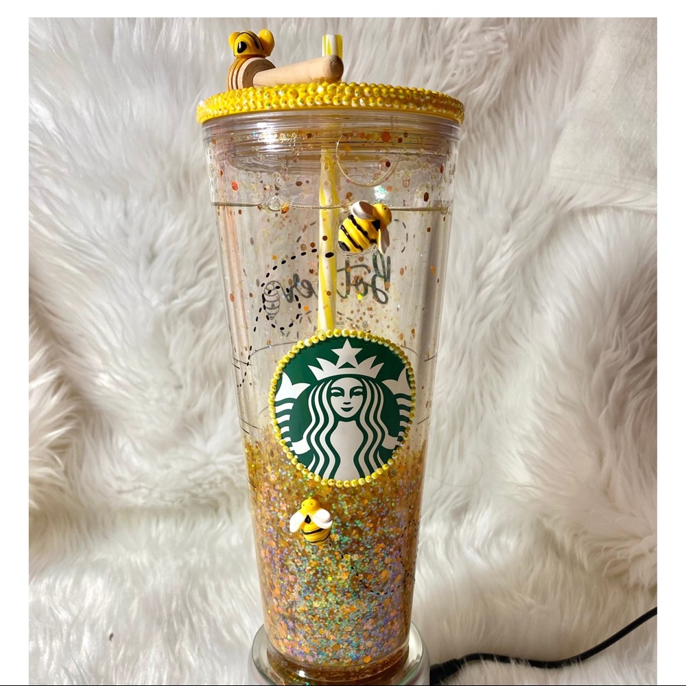 Starbucks Tumbler Inspired Winnie pooh Snowglobe Tumbler - Picture 6 of 14